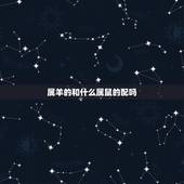 属羊的和什么属鼠的配吗，羊鼠婚配是否合适