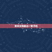 男羊女狗能过一辈子吗，79年的女羊和82年男狗能过到老吗