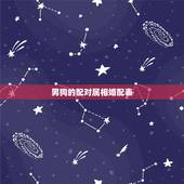 男狗的配对属相婚配表，男属龙的和什么属相最配