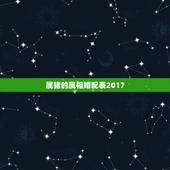 属猪的属相婚配表2017，结婚吉日的属相配合
