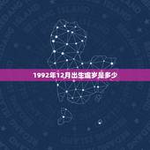 1992年12月出生虚岁是多少，我是1992年12月出生， 的年龄和周