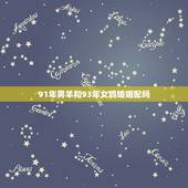 91年男羊和93年女鸡婚姻配吗？男属羊1991年和女属鸡1993年的