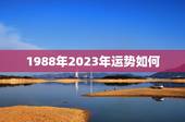 1988年2023年运势如何，88年农历十一月十六日下午出生的男孩一生