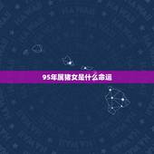 95年属猪女是什么命运，两个95属猪的结婚好吗