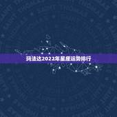 玛法达2022年星座运势排行 玛法达星座最新一周运势