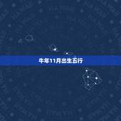 牛年11月出生五行，阳历11月的牛命运怎么样