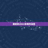 属蛇的2022年每月运势，2022 年十二生肖每月运程