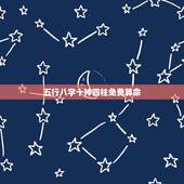 五行八字十神四柱免费算命，十神，生辰八字，五行，四柱神煞命理的详细解释