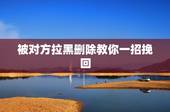 被对方拉黑删除教你一招挽回，微信被拉黑可以恢复吗？