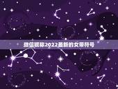 微信昵称2022最新的女带符号，微信名字微信昵称2021最新带符号