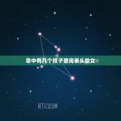 命中有几个孩子查询表头胎女，命中有几个孩子查询表