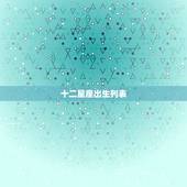 十二星座出生列表 十二星座颜值排名