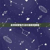 发财树繁殖方法叶插视频教程，发财树扦插步骤要领？