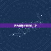 两夫妻缘分很深的八字，您看看这两八字有没有夫妻缘分
