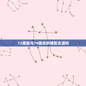 72属鼠与74属虎的婚配合适吗，72年男鼠和74年女虎属相配吗