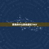 属兔的什么颜色最旺1963，属兔最旺什么颜色