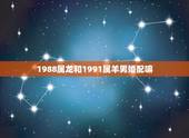 1988属龙和1991属羊男婚配嘛，1988年属龙男和1991年属羊女