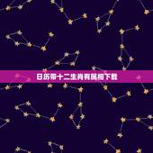 日历带十二生肖有属相下载，万年历十二生肖对照表