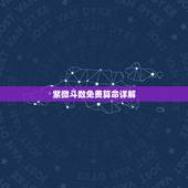 紫微斗数免费算命详解，个人紫薇命盘 求详解
