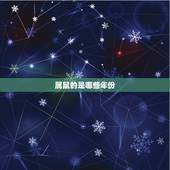 属鼠的是哪些年份，生肖鼠的出生年份