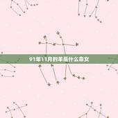 91年11月的羊是什么命女，93年农历11月的鸡是什么命女
