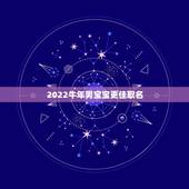 2022牛年男宝宝更佳取名，2022 年属牛宝宝起名