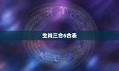 生肖三合6合表 6合生肖是哪6个