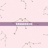 免费星盘查询分析，免费星盘分析 大师帮帮忙啊！