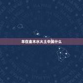 羊在金木水火土中属什么，金木水火土五行查询表