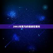 2002年属马的姻缘在哪年，2002年属马的是什么命
