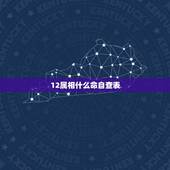 12属相什么命自查表，12属相是什么？