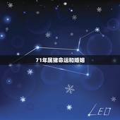 71年属猪命运和婚姻，1971属猪女人一生的命运婚姻？