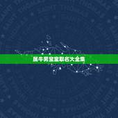 属牛男宝宝取名大全集，男宝宝起名大全2022 属牛