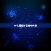 什么属相形容青鸟传音，青鸟传音形容一生肖，要解释。急