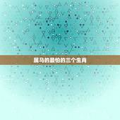 属马的最怕的三个生肖，属马的跟什么属相犯冲