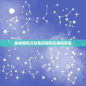 属相婚配月份是按阴历还是阳历算，属相婚配出生月份是按阴历算还是按阳历算