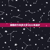 属狗的今年多少岁2022年虚岁，属狗2022年运势及运程