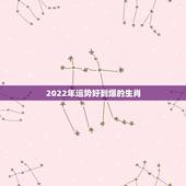2022年运势好到爆的生肖 2022年财运最旺的生肖