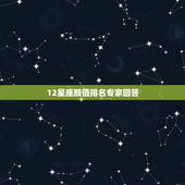 12星座颜值排名专家回答，12星座颜值排名