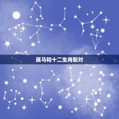 属马和十二生肖配对，十二生肖和十二时辰