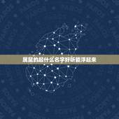 属鼠的起什么名字好听能浮起来，属鼠女孩名字宜用字