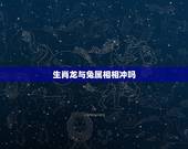 生肖龙与兔属相相冲吗，属龙的和属兔的相冲吗？