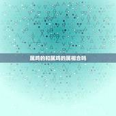 属鸡的和属鸡的属相合吗，属鸡和什么属相合财