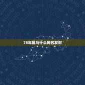78年属马什么网名发财，我属马78年出生做生意取个什么网名最适合