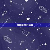 摩羯座28日运势，1992年12月28日摩羯座男生运势