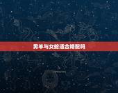 男羊与女蛇适合婚配吗，属相婚配我们是女蛇男羊，我们可以就结婚么？
