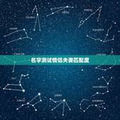 名字测试情侣夫妻匹配度，情侣姓名测试缘分配对