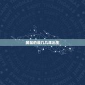 属鼠的是几几年出生，属羊的是几几年出生