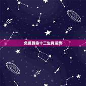 免费算命十二生肖运势，算命2010运程