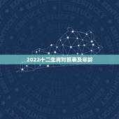 2022十二生肖对照表及年龄，生肖龙年龄对照表